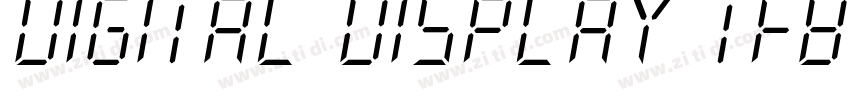 digital display tfb字体转换